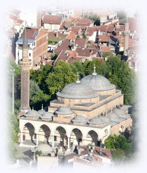 Gedik Ahmet Paa Camii'nin havadan grnm.