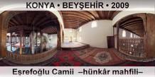 KONYA  BEYEHR Erefolu Camii  Hnkr mahfili