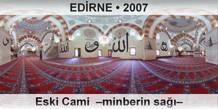 EDRNE Eski Cami  Minberin sa