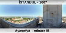 STANBUL Ayasofya  Minare III