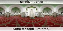 MEDNE Kuba Mescidi  Mihrab