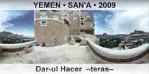 YEMEN  SAN'A Dar-ul Hacer  Teras